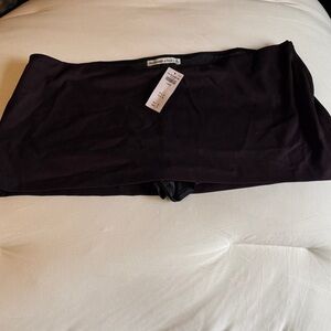 Abercrombie & Fitch Dark Brown  Bandeau Miniskirt XL